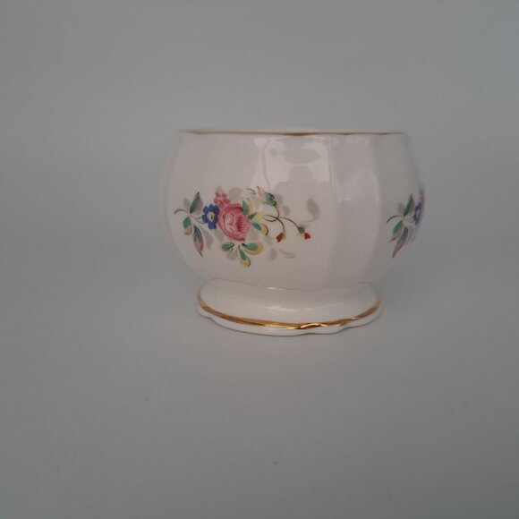 Vintage Royal Stafford Bone China Floral Sugar Bowl - Picture 5 of 8